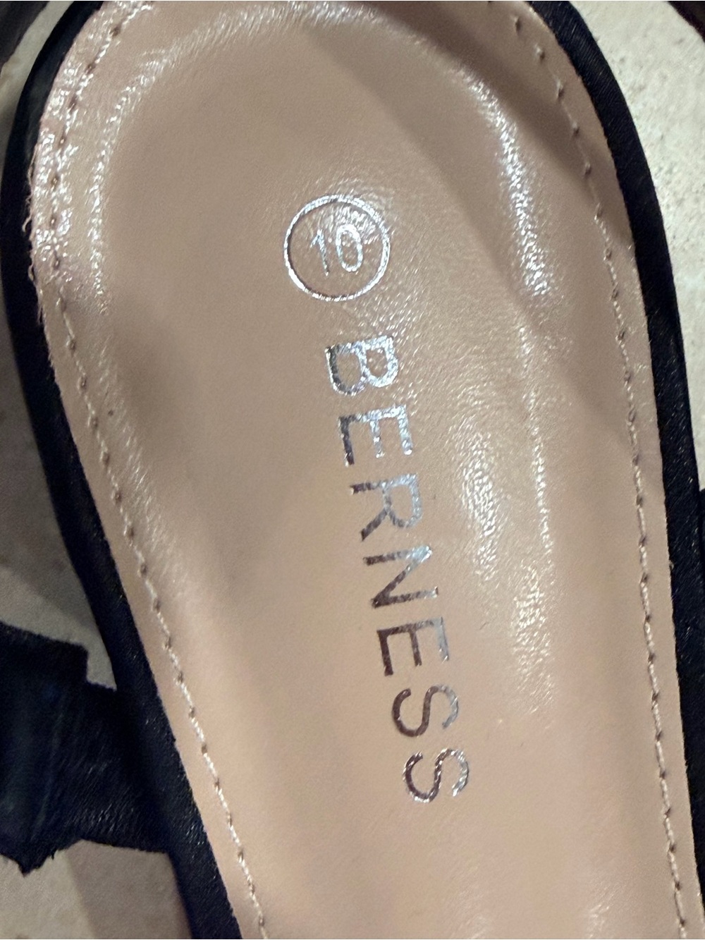 Berness Black Crystal-Embellished Pointed Slingback Flats - Picture 4 of 4